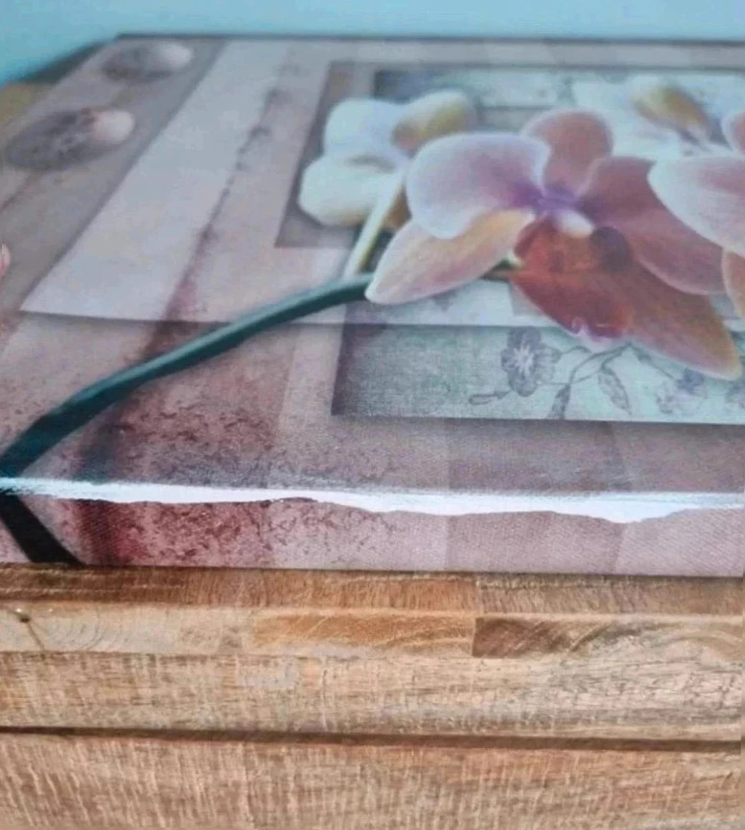 Tableau Toile Canvas Orchidées – Déco Zen / Nature Bon État – photo 4